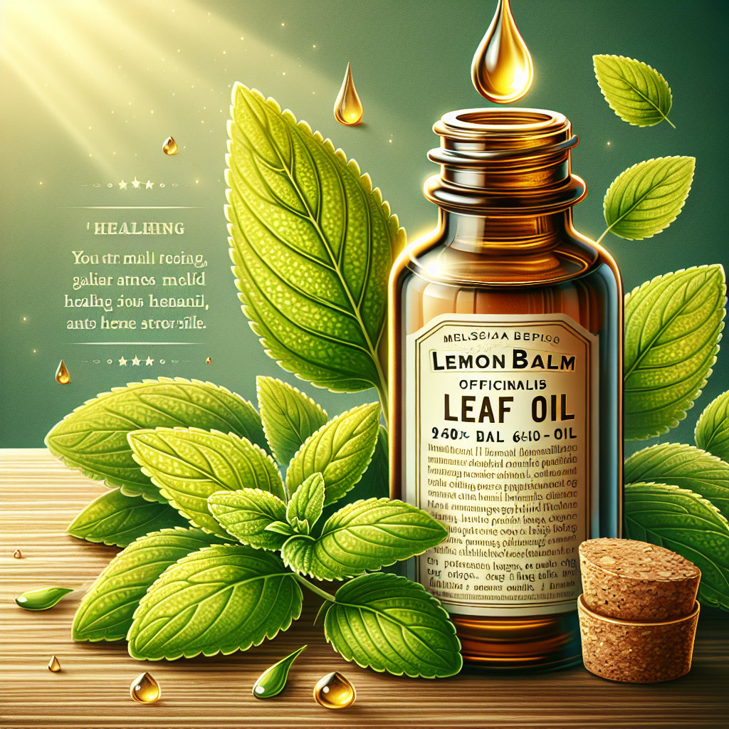 Ulei de Roiniță (Melissa Officinalis Leaf Oil)