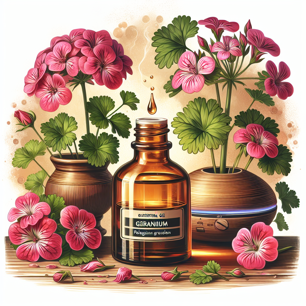 Ulei esențial de geranium (Pelargonium graveolens oil)