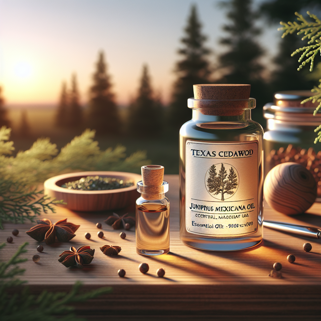Ulei esențial de lemn de cedru texan (Juniperus mexicana wood oil)